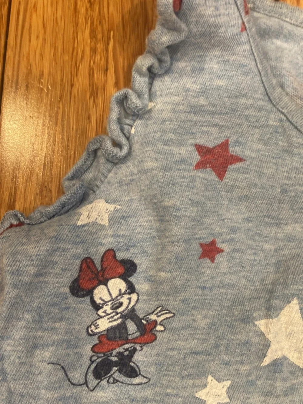 Disney Minnie Mouse Star Print Two-Piece Set - Blue & Red 3T